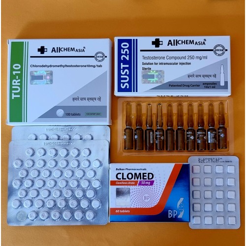 Курс для новичка на массу Туринабол и Сустанон 250 + ПКТ