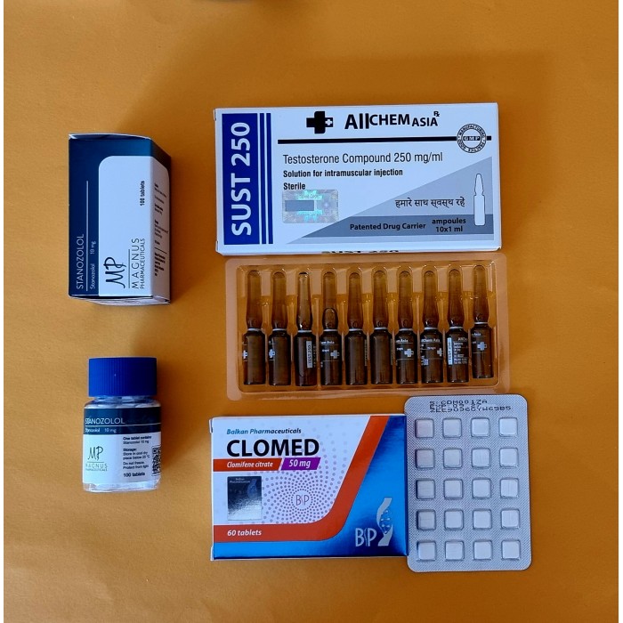 Курс Сустанон 250 + Станозолол на 5 недель