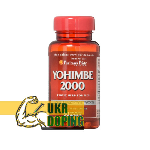 Качественный Йохимбин Yohimbe 2000 mg (50 кап) Puritan's Pride